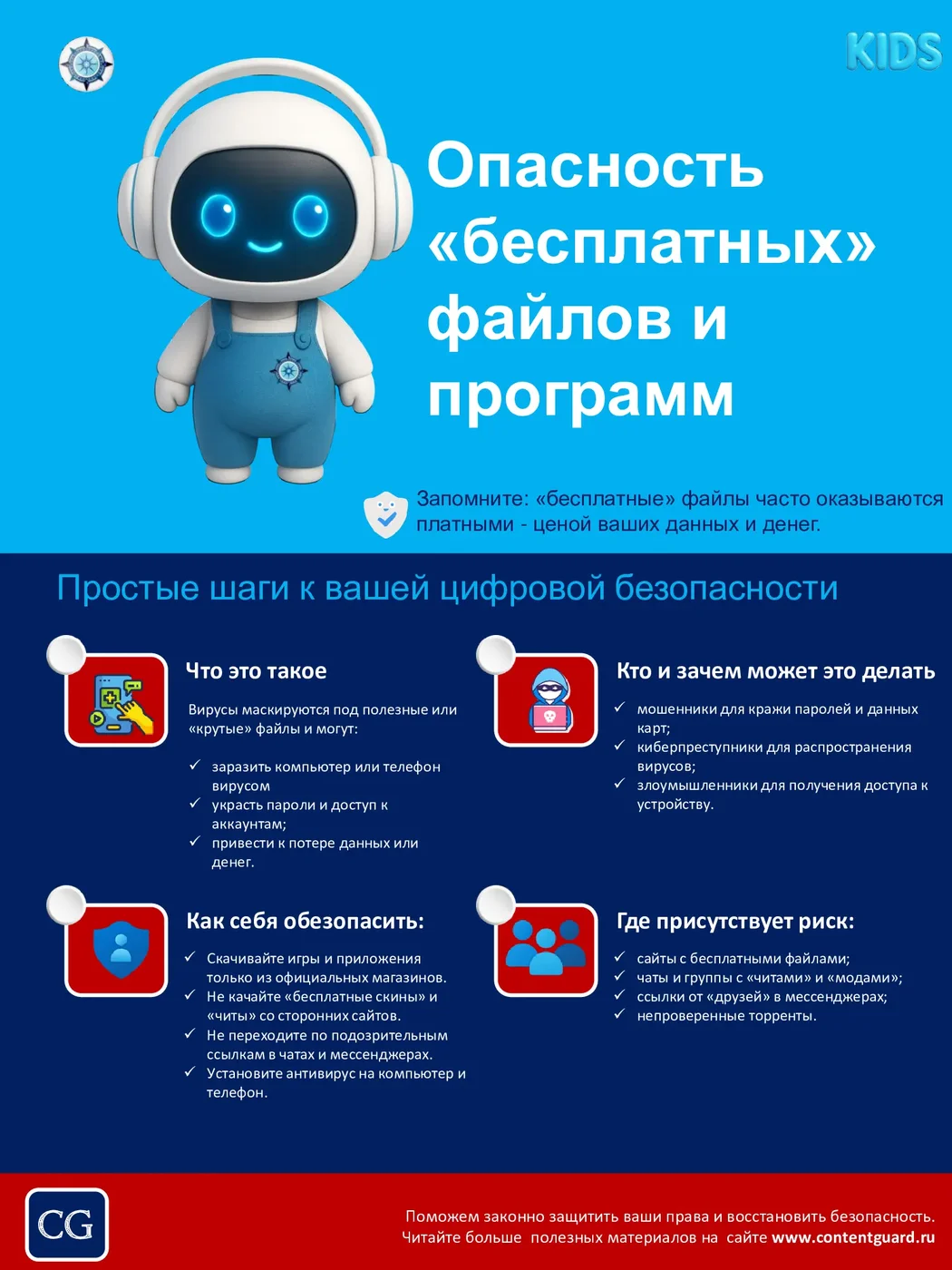 Иллюстрация к материалу: Опасность скачивания «бесплатных» файлов и программ